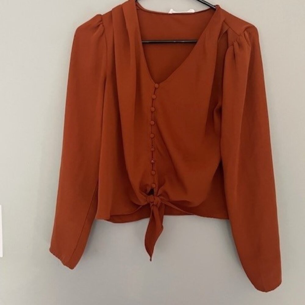 Cropped Long Sleeve Shirt